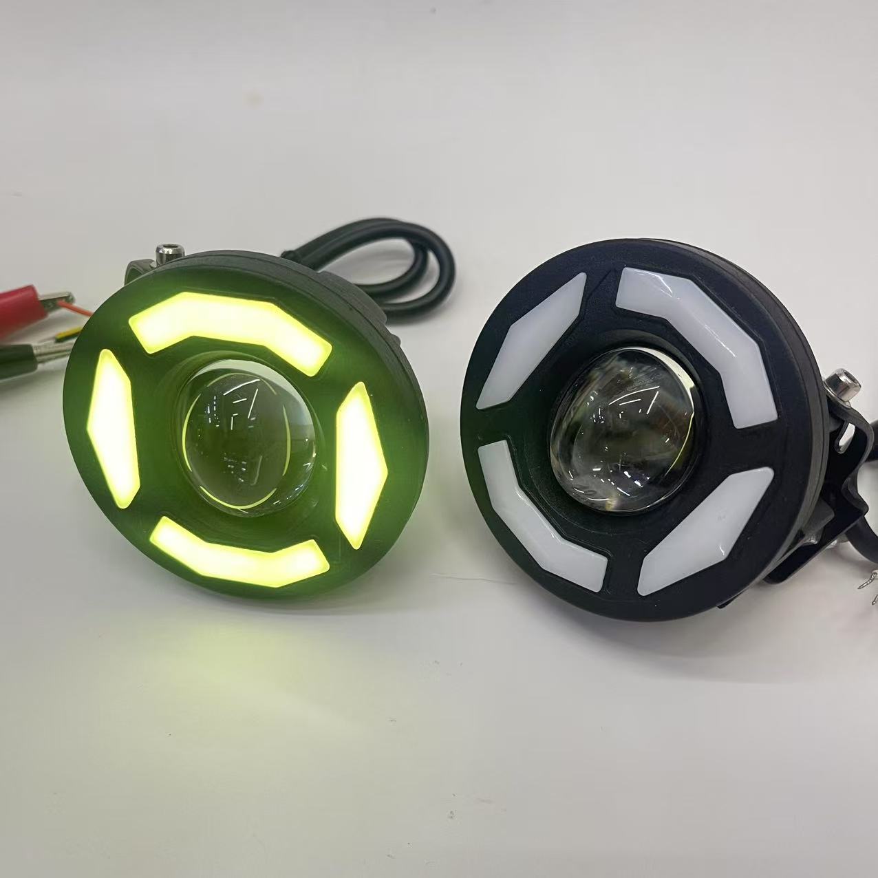 Motorcycle LED lights, spotlights, lenses, spotlights, headlights, 30W yellow and white lights, and colorful lights - bestsellers in Southeast Asia pic 3