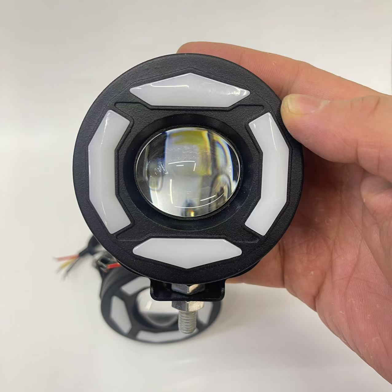 Motorcycle LED lights, spotlights, lenses, spotlights, headlights, 30W yellow and white lights, and colorful lights - bestsellers in Southeast Asia pic 2