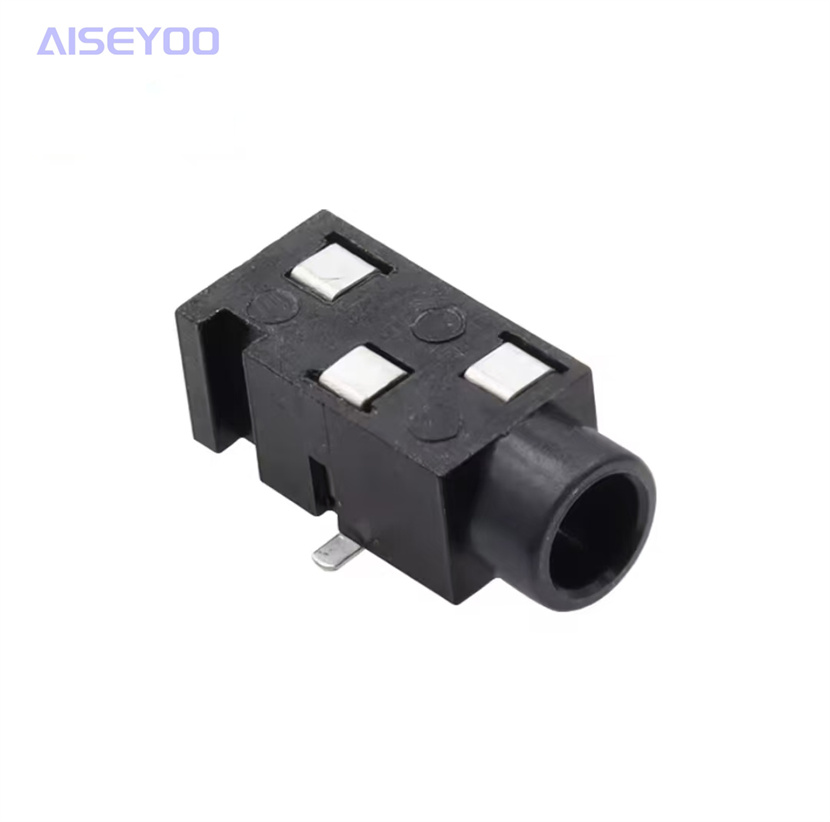3.5mm female headphone jack, PJ320B three-pin plug, PJ320 3P three-pin surface mount audio Specification image