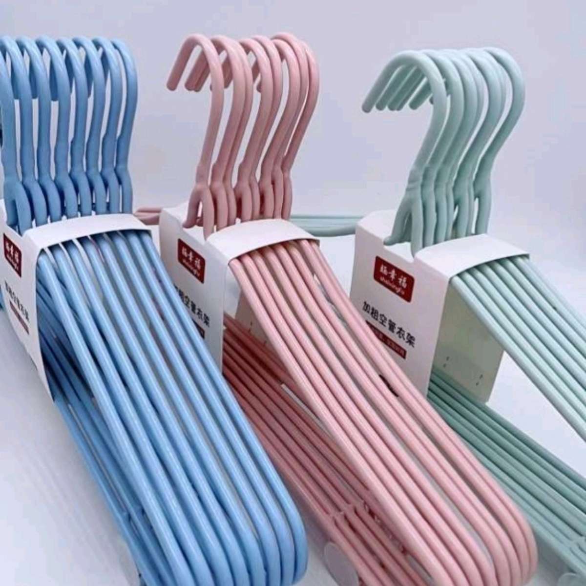 晒幸福0011-8支浸塑粗管衣架细节图