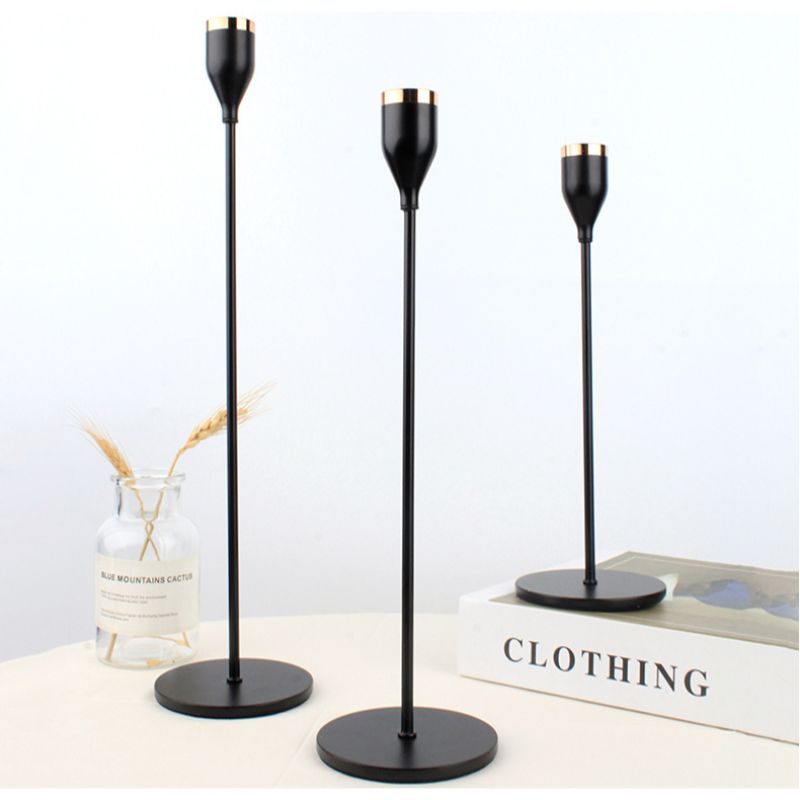 Best-selling single-head candlesticks on Amazon, European-style decorative soft furnishings, wedding handicrafts, candlesticks, home essentials, candlesticks, candlestick handicrafts details Picture
