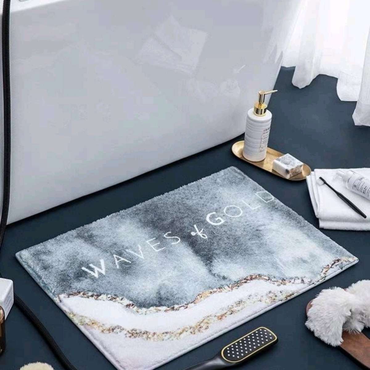40*60 floor MATS, bathroom absorbent floor MATS, bathroom anti-slip door floor MATS, bedroom carpets, household MATS Specification image