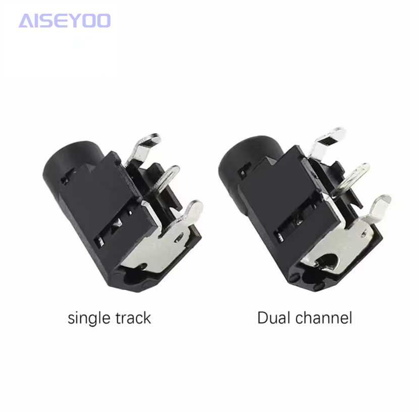 3.5mm audio headphone jack PJ-314A PJ-314 mono/dual-channel stereo 3-pin plug-in details Picture