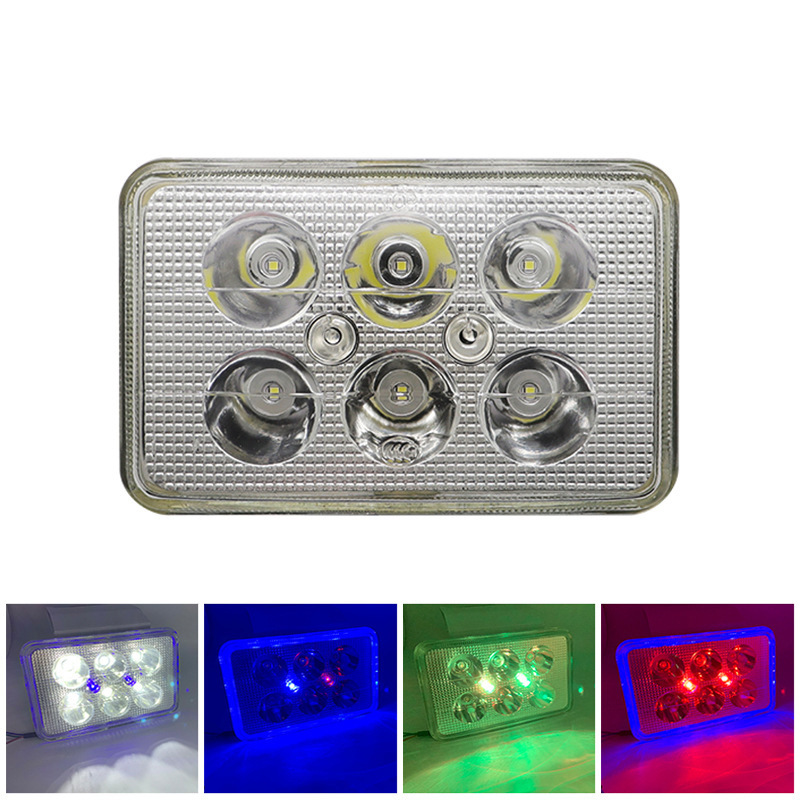 Direct sales from the manufacturer of six-bead LED headlights, embedded square lights, suitable for Honda, Suzuki, Wang, Wuyang, general motorcycles full figure