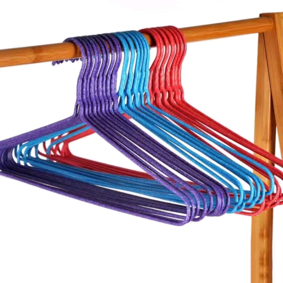 602B integrated clothes hanger, 10 pieces, drying clothes, living room, family support, indoor drying clothes, sturdy clothes, laundry, curtain hanger, home use Specification image