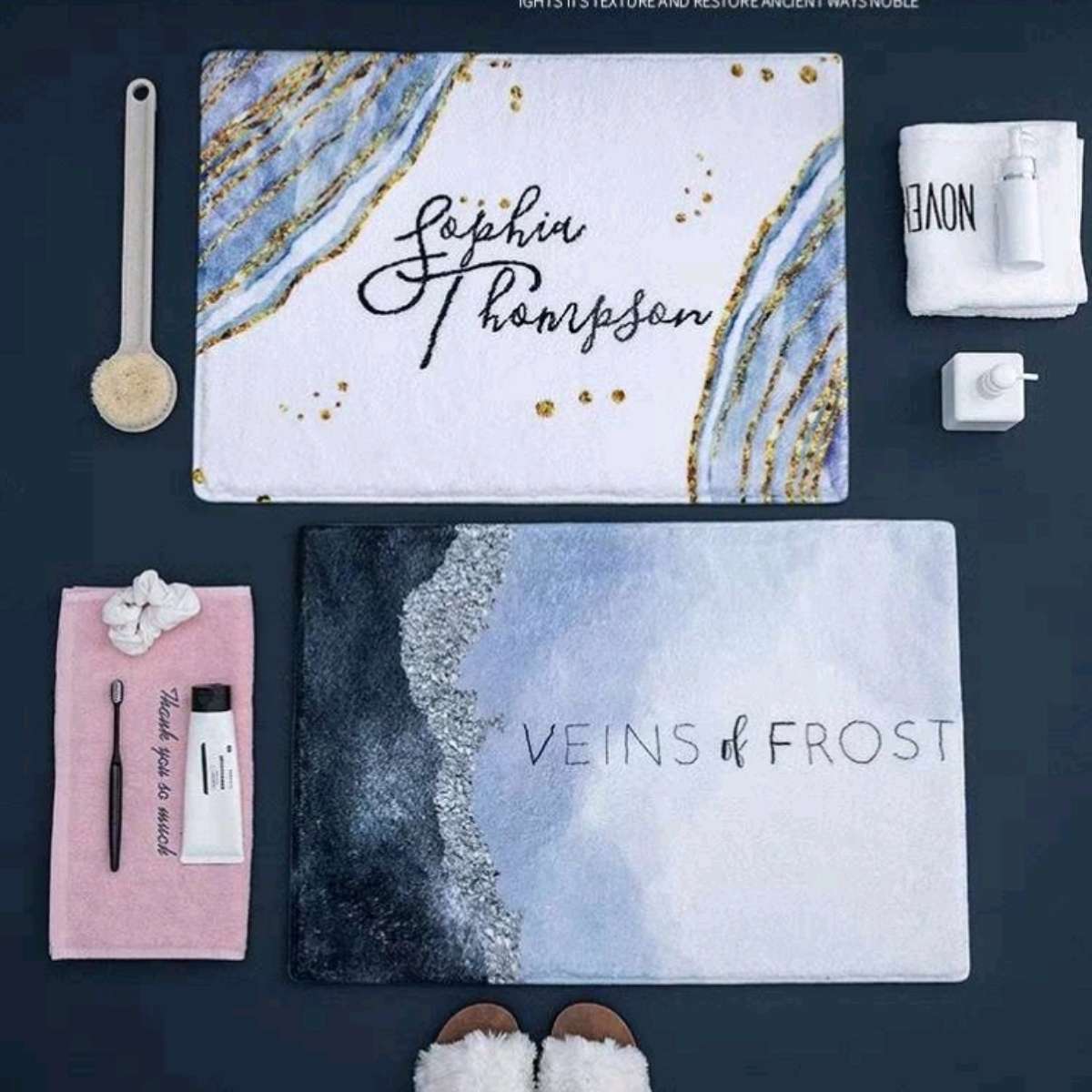 45*70 bathroom absorbent floor mat, bathroom anti-slip mat, doormat, bedroom carpet, household mat