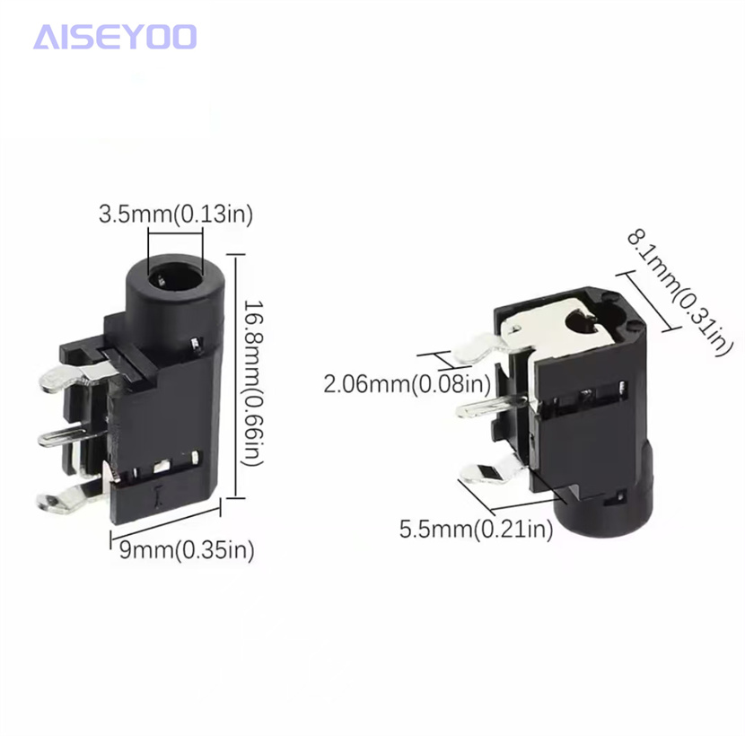 3.5mm audio headphone jack PJ-314A PJ-314 mono/dual-channel stereo 3-pin plug-in Application Scenario