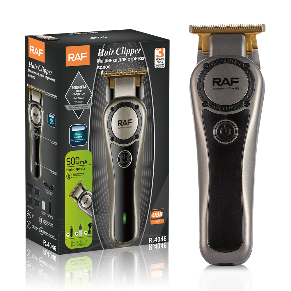 RAF Cross-border one-hour battery electric hair clipper, multi-functional electric hair clipper, electric hair clipper, USB interface details Picture