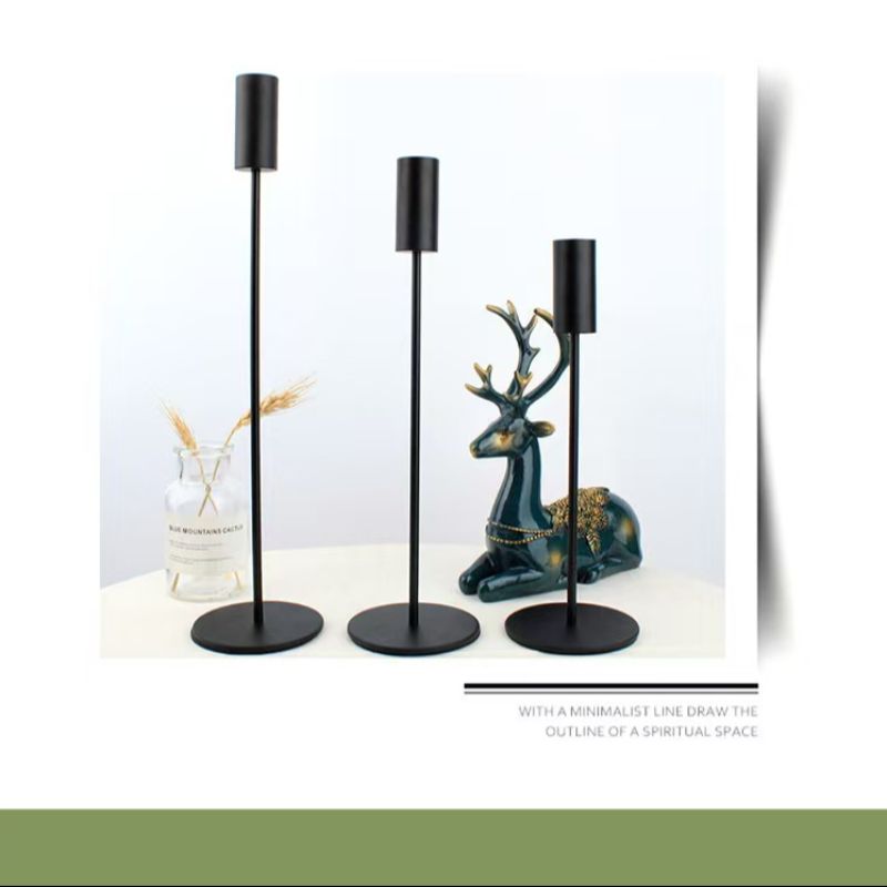 Best-selling single-head candlesticks on Amazon, European-style decorative soft furnishings, wedding candlesticks, handicrafts, candlesticks, home essentials Item Picture