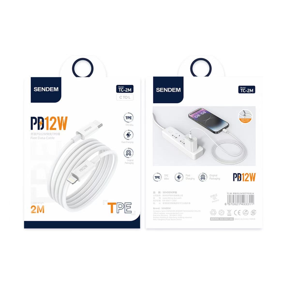 Apple Pd Data Cable 12W Fast Charging 11-14 Safe And Efficient Data Cable details Picture