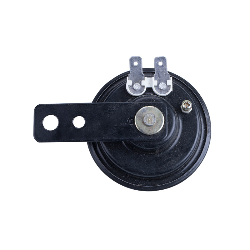 Factory direct sale of motorcycle universal small horn 12V1.5A basin horn black model electric vehicle horn accessories Specification drawing