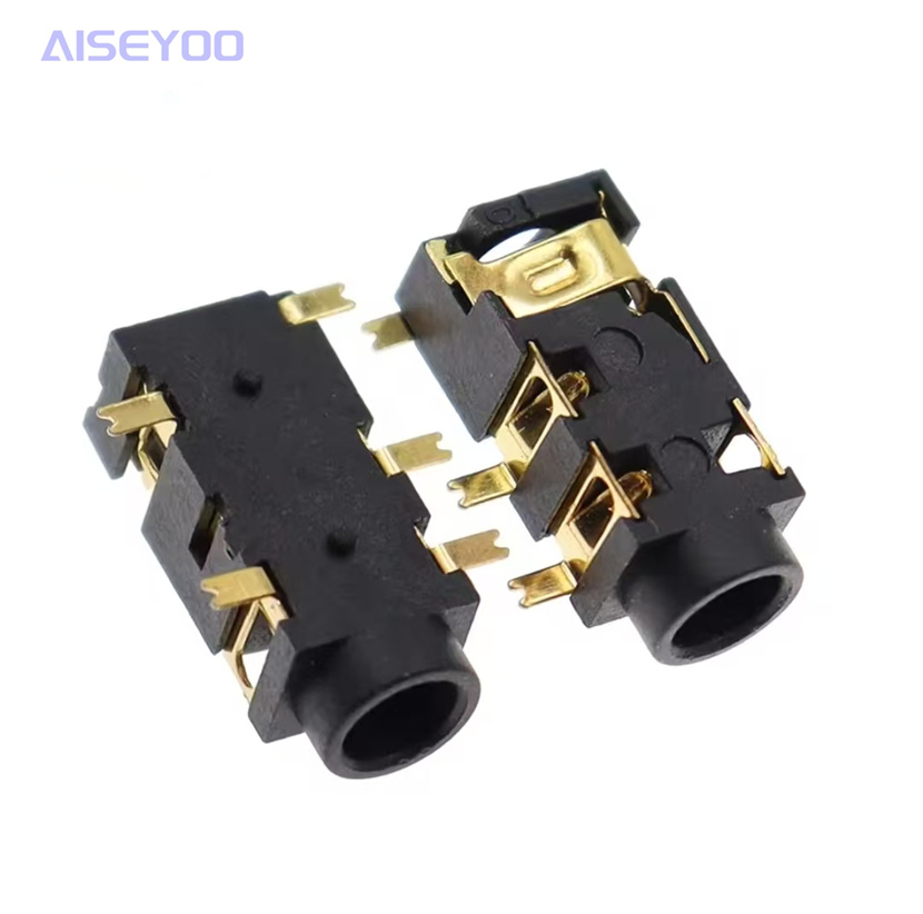 PJ-327A 镀金贴片5脚 3.5mm音频耳机插座 连接器 耳机插孔 电源头详情5