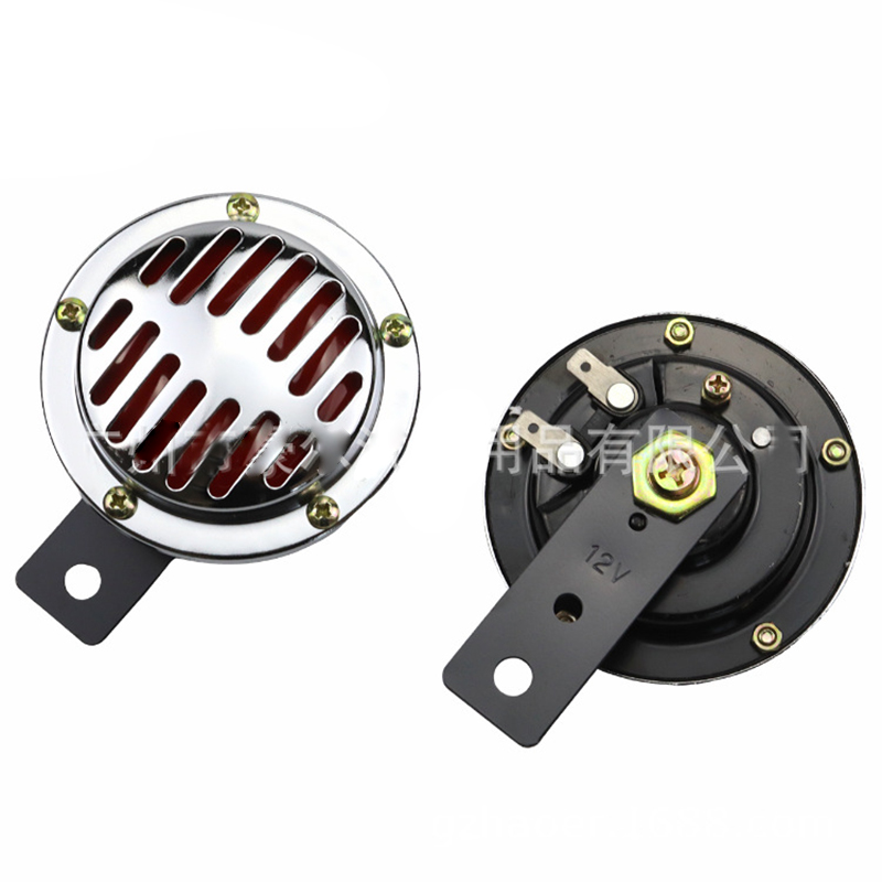 厂家直销 汽车通用12V-24V不锈钢网罩盆型电喇叭防水喇叭高低音