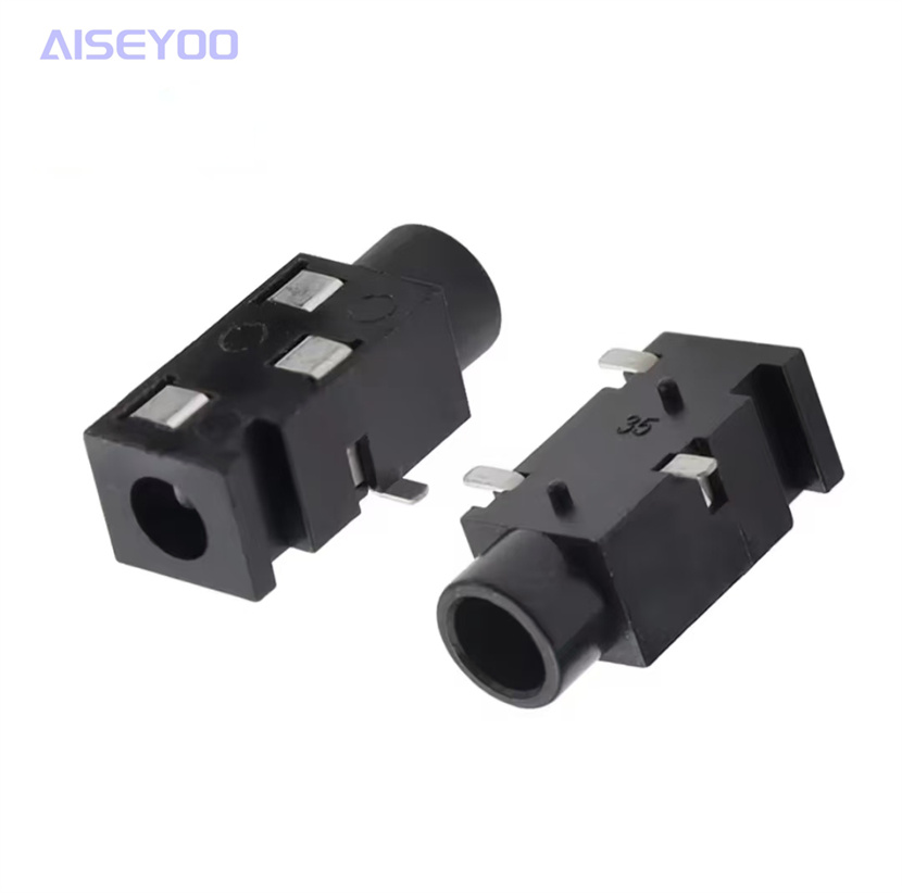 耳机插座 3.5mm 母座PJ320B 三脚插脚PJ320 3P三脚贴片 音频