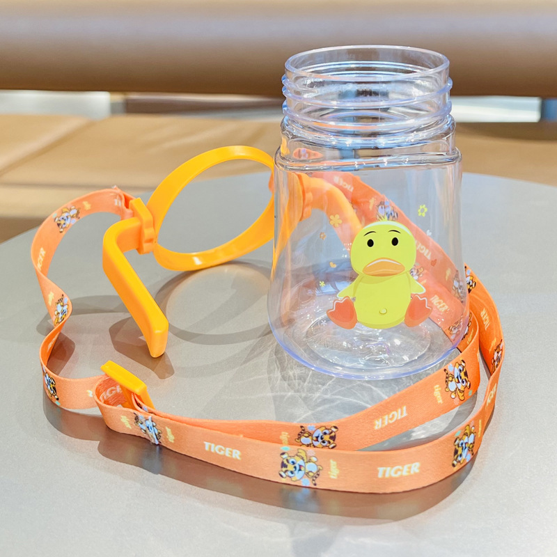 X152-XBD-2002 Koike Tong Rabbit Ear Children's Plastic Cup with Straw Baby Water Bottle Portable Primary School and Kindergarten water Cup detail image 11
