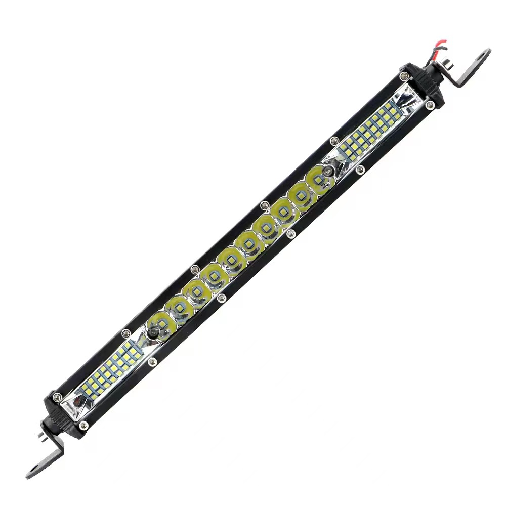 Automotive LED single-row spotlights, off-road vehicle modification lights, truck headlights, work lights, grille lights Specification drawing