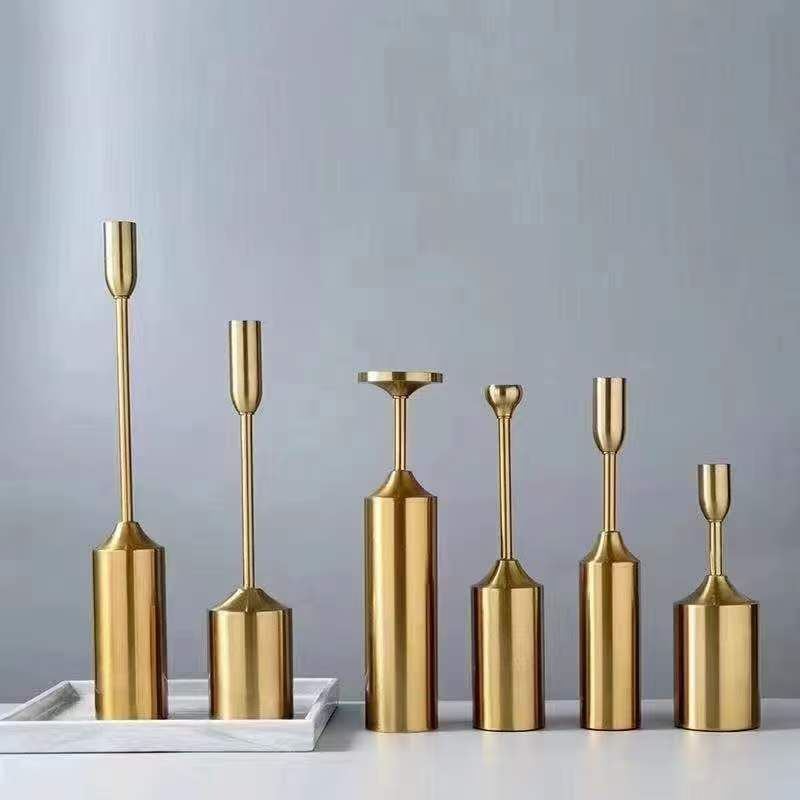 Best-selling single-head candlesticks on Amazon, European-style decorative soft furnishings, wedding candlestick handicrafts, candlestick home essentials, candlestick handicrafts Item Picture