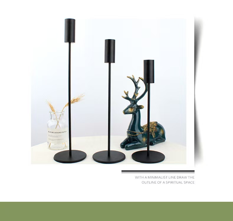 Best-selling single-head candlesticks on Amazon, European-style decorative soft furnishings, wedding candlesticks, handicrafts, candlesticks, home essentials pic 4