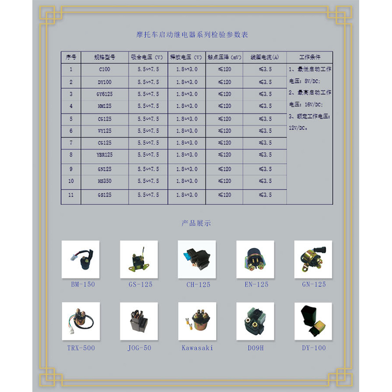 摩托车电器与仪表实物图