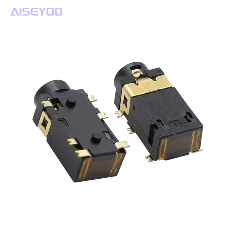 3.5mm headphone jack PJ-342B/PJ-342S, with a 6-pin 3.5mm audio interface that can be plugged into the front 2 pins and attached to the back details Picture