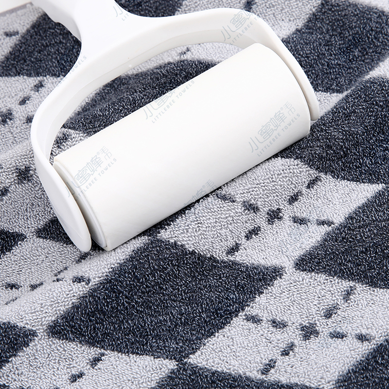 Checkered jacquard towel, soft and absorbent all-cotton couple towel, Little Bee towel. Product number: 702 pic 12