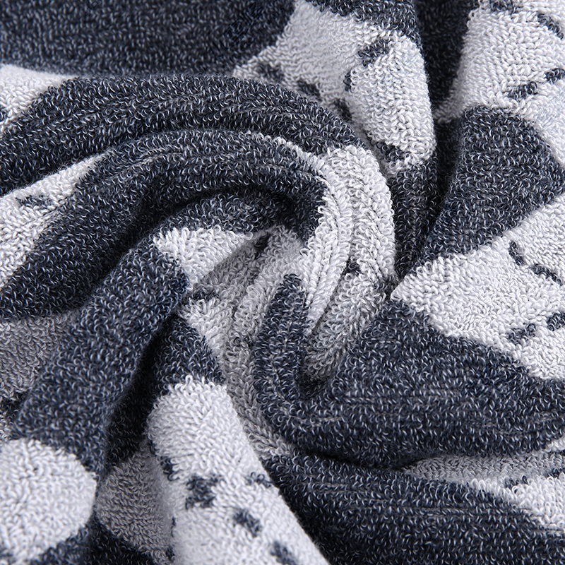 Checkered jacquard towel, soft and absorbent all-cotton couple towel, Little Bee towel. Product number: 702 pic 11