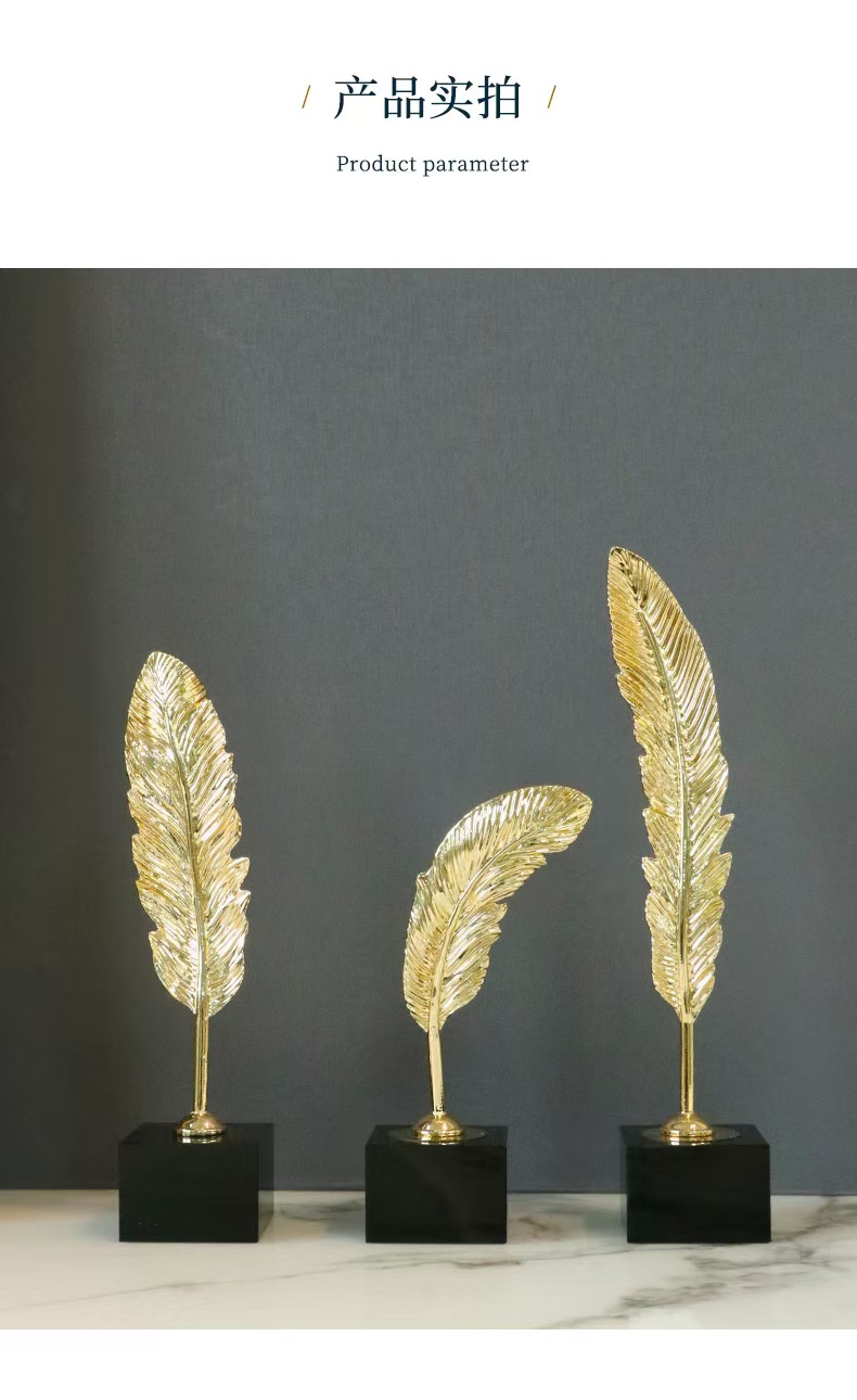 Light luxury metal handicrafts, creative home furnishings, living room entrance wine cabinet decorations, ironwork ornaments pic 1