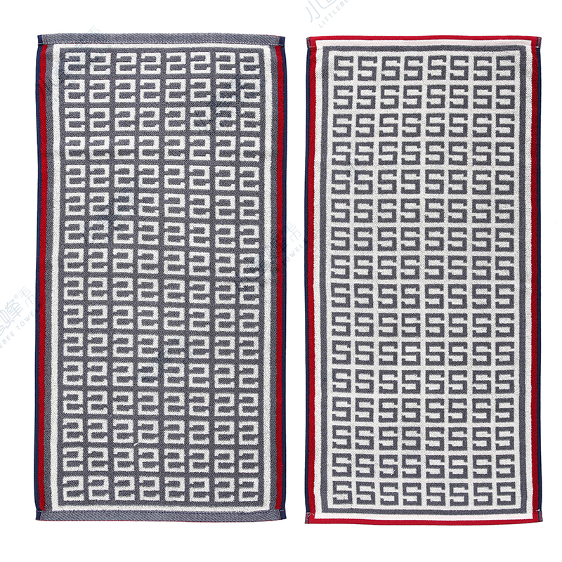 One-piece consignment of checkered pure cotton face towel, 32-strand thread domestic trend couple towel. Item number: 602 Application Scenario