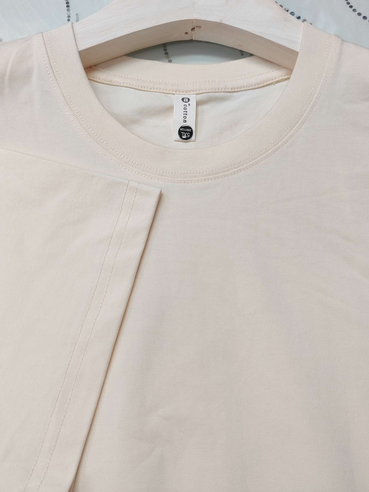 220g/㎡ Solona men's and women's same style advertising T-shirt, short-sleeved cultural T-shirt, men's casual wear, comfortable, breathable, fashionable and trendy new style detail image 2