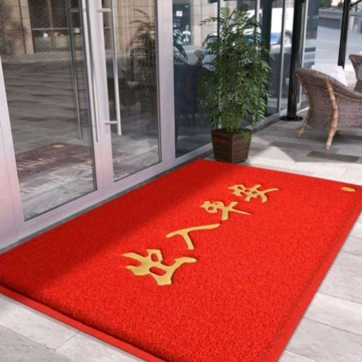 80*1.2 Welcome to the door. Safe entrance and exit door mat. Entrance floor mat. Welcome door. Brushed carpet Item Picture