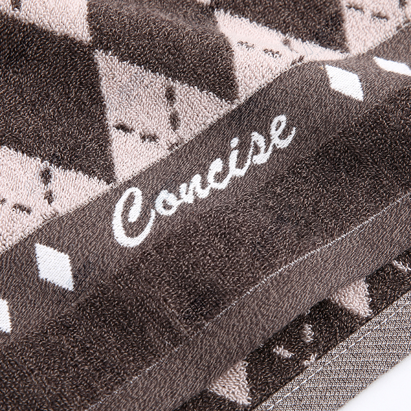 Checkered jacquard towel, soft and absorbent all-cotton couple towel, Little Bee towel. Product number: 702 pic 8