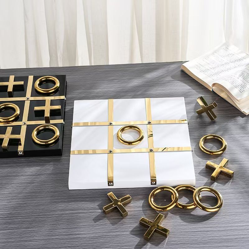 Simple and elegant chess pieces, XO chessboard, villa, club, model room, study, living room, decorative handicrafts