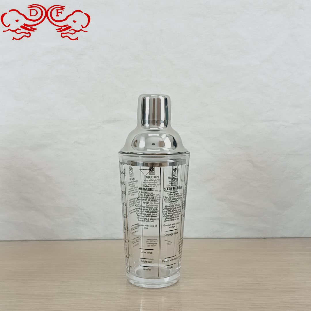 DF68282 glass shaker cup Cocktail shaker, a special hand-beaten lemon tea-making tool for milk tea shops, hand-shaken cup DF TRADINGHOUSE Application Scenario