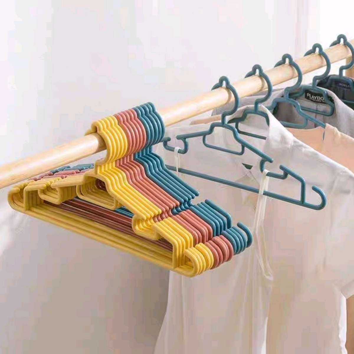 1021 Five-piece clothes hanger, home seamless multi-functional clothes hanger hook, clothes drying rack, clothes hanger, a must-have anti-slip tool for student dormitories Specification image