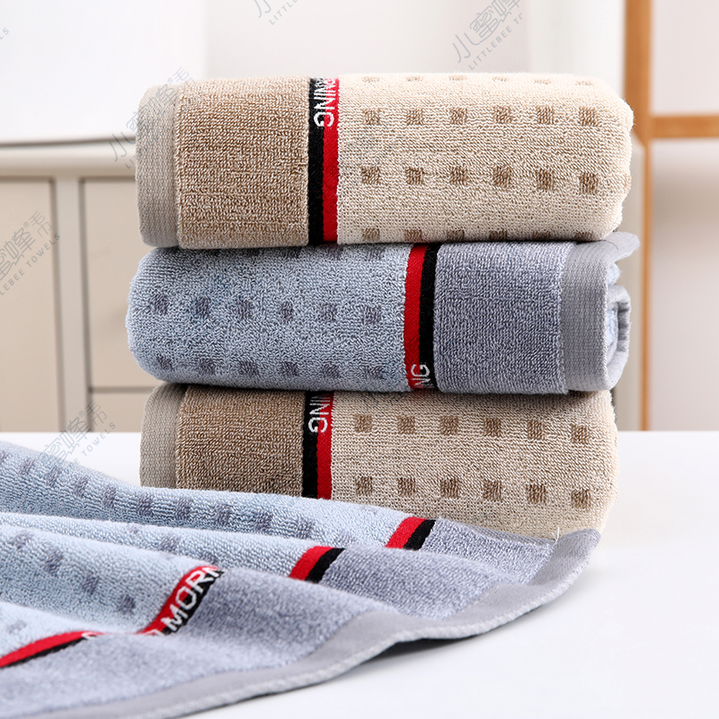 One-piece consignment of 32-strand yarn face towels, pure cotton jacquard towels, Little Bee towels. Item number: 700 Application Scenario