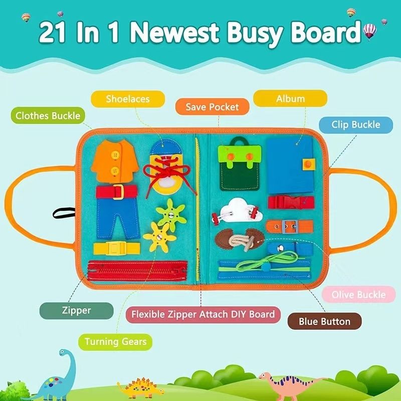 跨境新款毛毡学习板 幼儿穿衣早教板儿童早教玩具蒙特梭利忙碌板儿童玩具科学小制作科学小制作动漫卡片儿童玩具益智玩具手写板详情图15