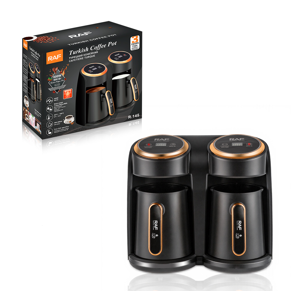 RAF European-style household heated coffee cup, new Turkish coffee pot, portable office coffee and tea brewing double cup details Picture