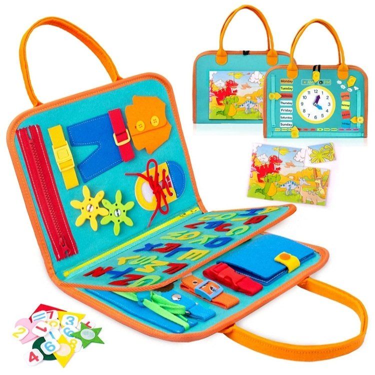 跨境新款毛毡学习板 幼儿穿衣早教板儿童早教玩具蒙特梭利忙碌板儿童玩具科学小制作科学小制作动漫卡片儿童玩具益智玩具手写板详情图13