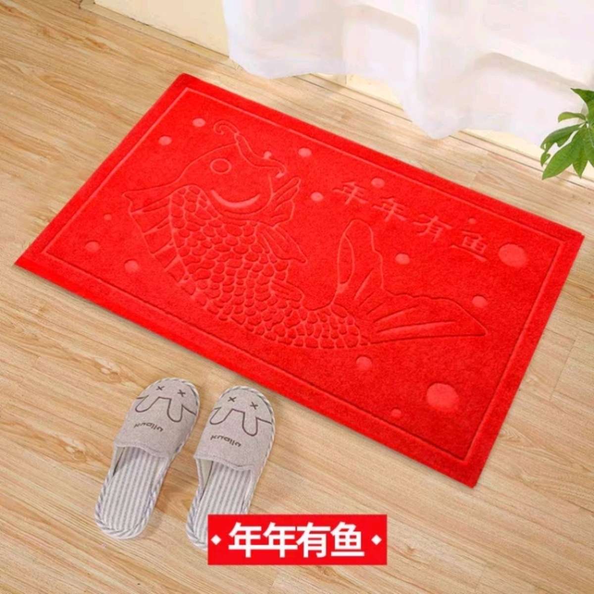 50*80压花地毯地垫入户门垫卫生间防滑吸水家用进门脚垫产品图
