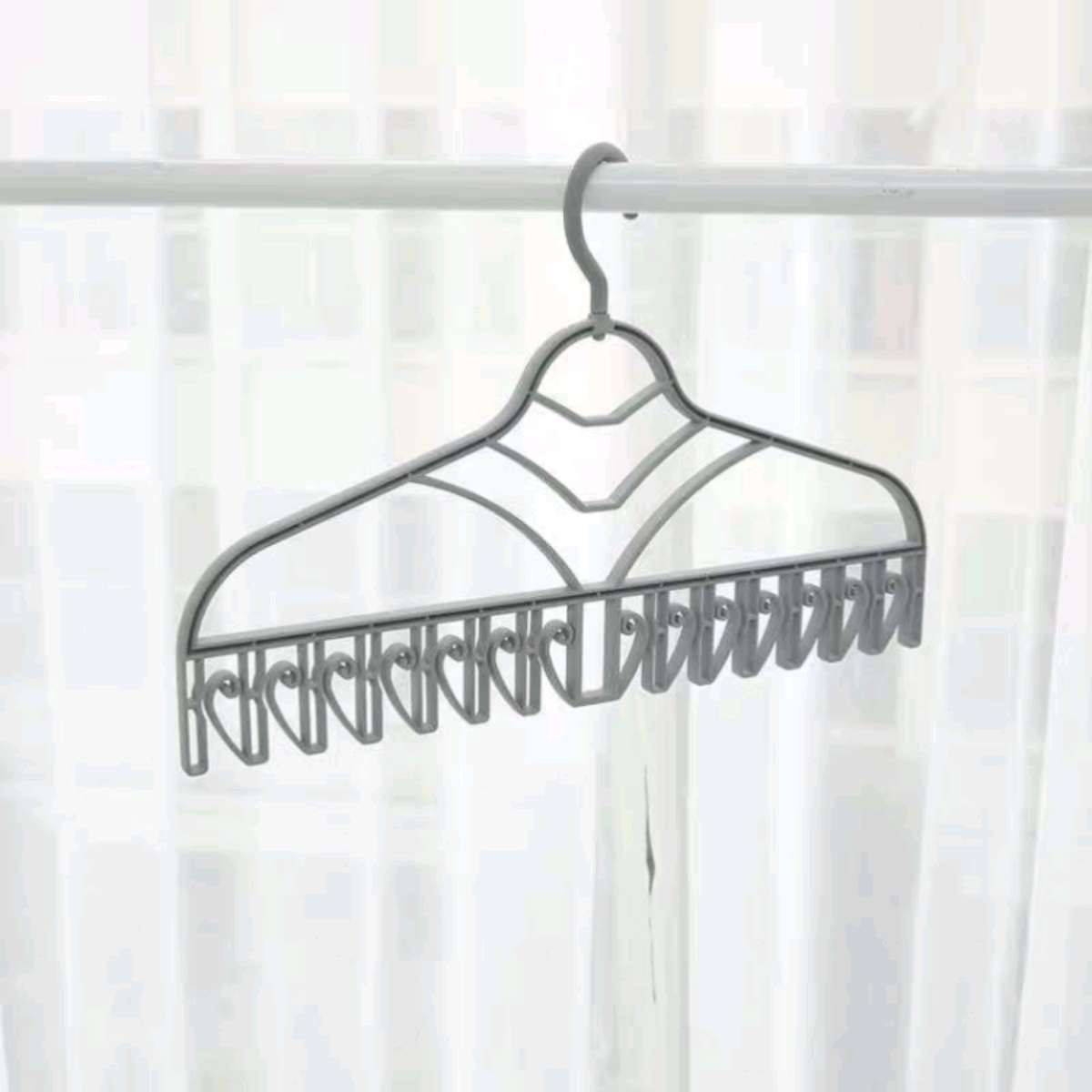 Single 14-sock wardrobe storage rack, household multi-layer dual-purpose for organizing and drying, underwear hanger, sock rack and drying rack