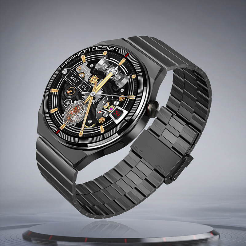Cross-border overseas business smart call watch, Bluetooth call, high definition, three types of watch straps, bracelet, music, photo box full figure