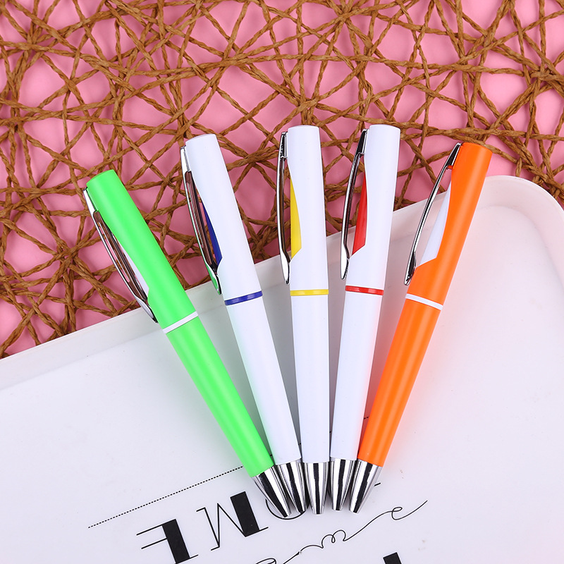 Ballpoint pen promotion: Color-stemmed ballpoint pens that can be printed with advertisements details Picture
