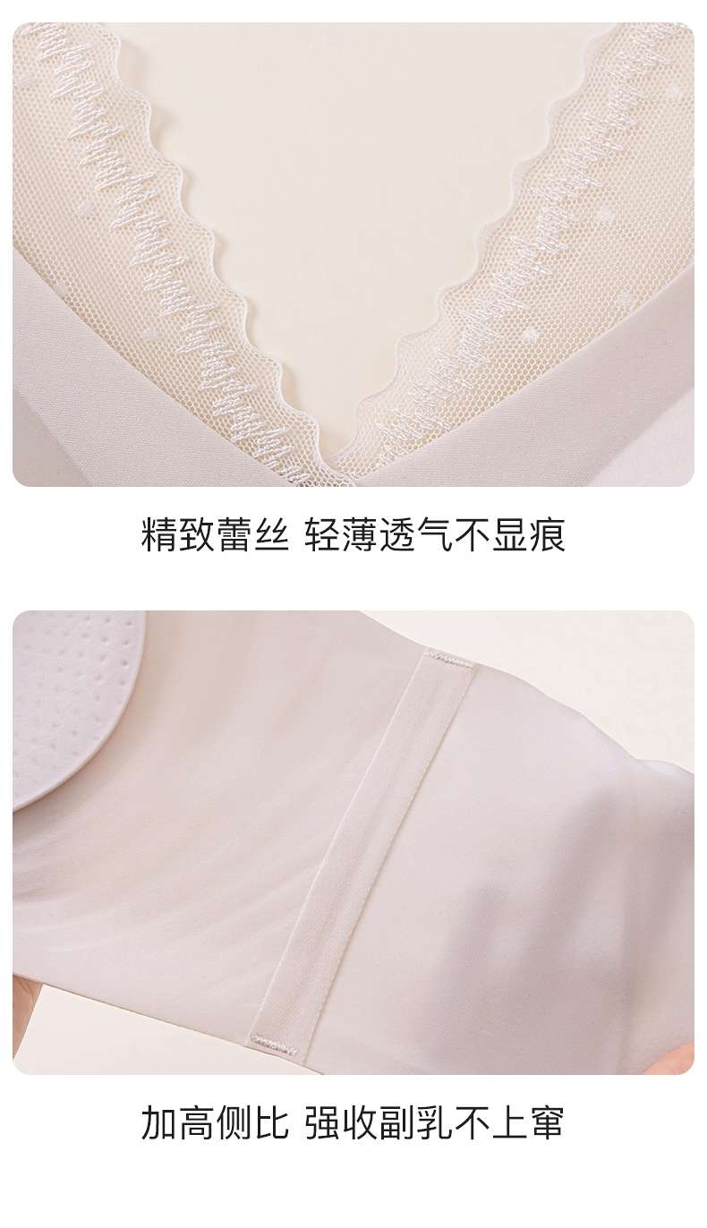 中老年内衣女妈妈固定杯无钢圈背心式前扣防下垂文胸透气夏季详情图17