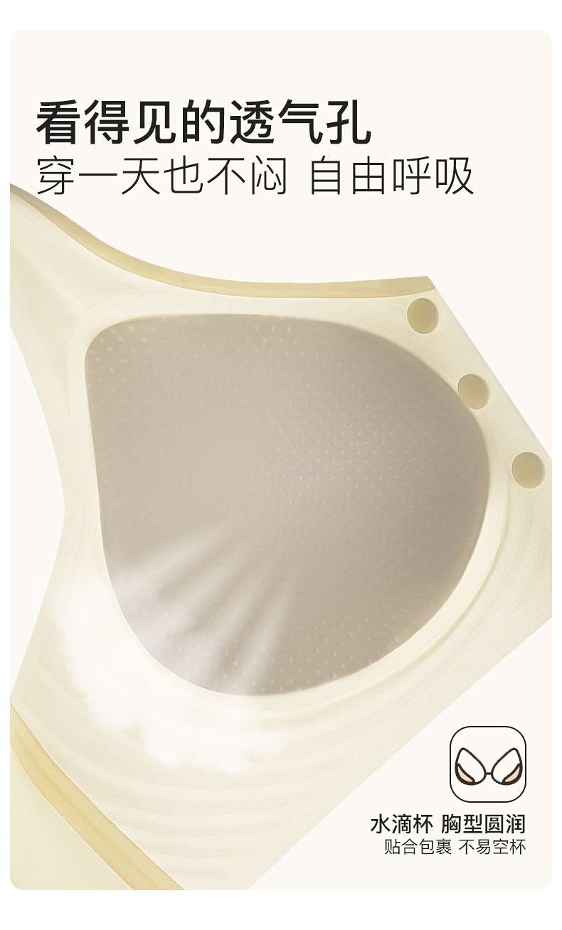 中老年内衣女妈妈固定杯无钢圈背心式前扣防下垂文胸透气夏季详情图9