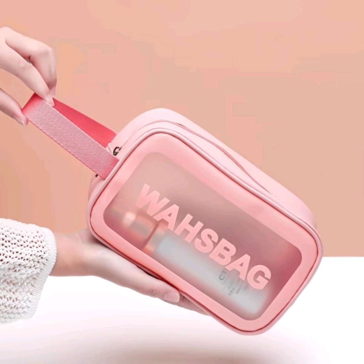 New cosmetic bag, large-capacity, waterproof, super popular portable women's travel simple toiletry bag, storage bag details Picture