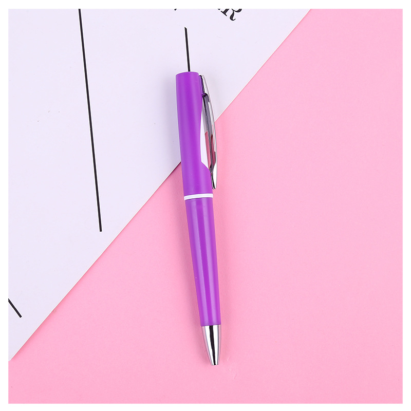Ballpoint pen promotion: Color-stemmed ballpoint pens that can be printed with advertisements Specification drawing