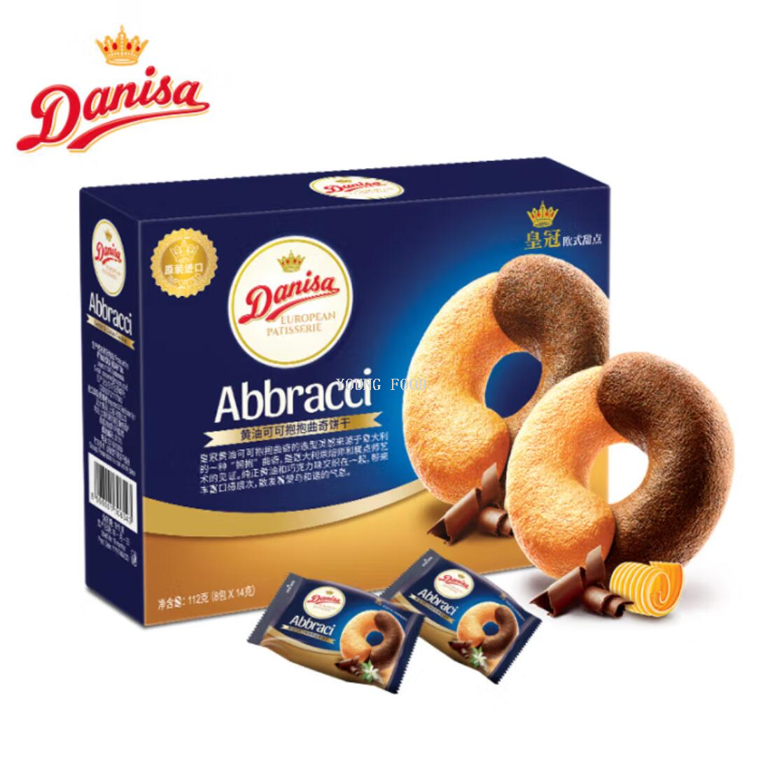 包邮印尼丹麦皇冠黄油可可抱抱曲奇饼干112gCLUSTERCRISP进口零食详情2