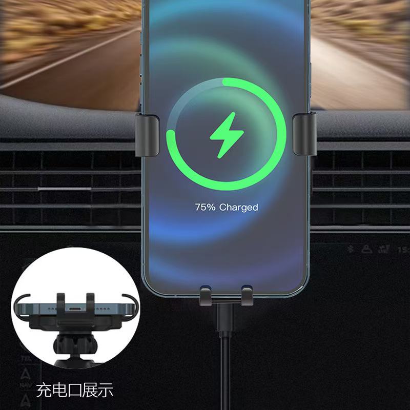 Wholesale of aluminum alloy gravity sensor mobile phone car stand for air outlet, box-type stand Item Picture