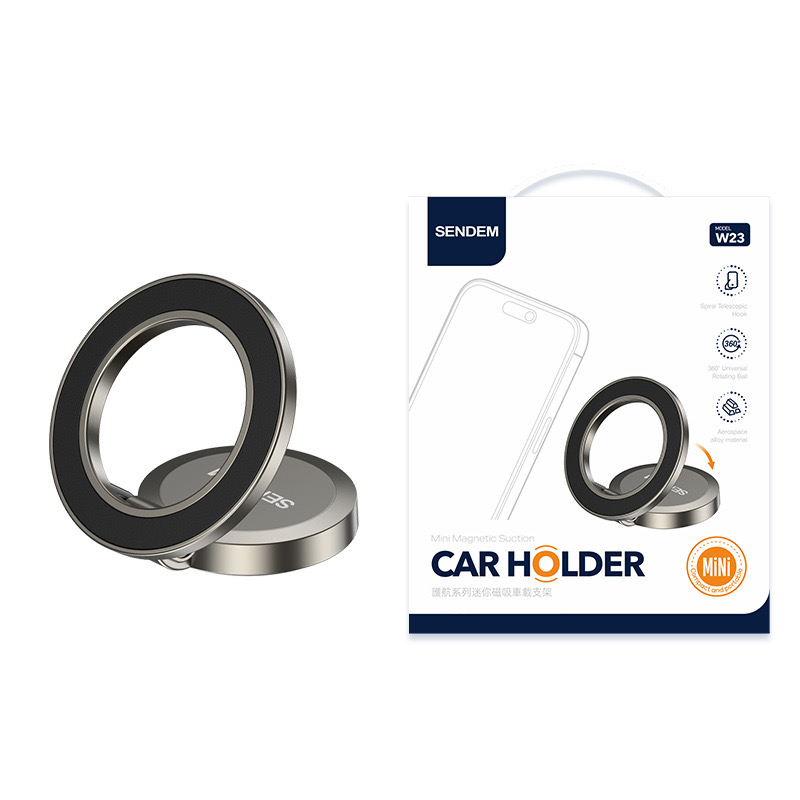 Guardian Series Mini Magnetic Car stand, center console desktop, General aviation zinc alloy mobile phone stand Item Picture