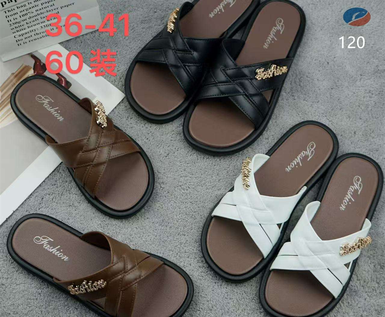 复古女士休闲时尚外穿夏裤凉拖鞋 现货